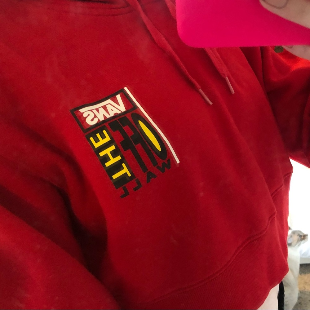 vans cropped hoodie